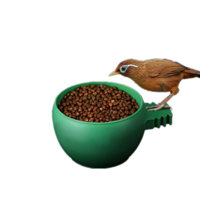 1 τεμ. Mini Bird Parrot Food Bowl Feeder Πλαστική στρογγυλή τροφοδοσία Pigeons Hamster Cage Κρεμαστά μπουκάλια τροφής πόσιμου Προμήθειες για κατοικίδια