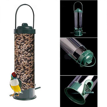 Bird Feeder Hanging Food Dispenser Parrot Food Box for Outdoor Balcony Feedboxes for Feeder Garden Bird Accessories Supplies