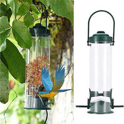 Bird Feeder Hanging Food Dispenser Parrot Food Box for Outdoor Balcony Feedboxes for Feeder Garden Bird Accessories Supplies