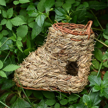 Основна сламена къща Здраво гнездо за домашни любимци Естествено дишащо гнездо Клетка Къща Излюпване