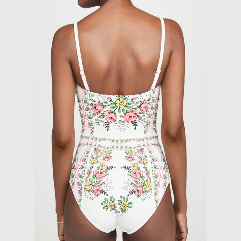 Vintage rózsaszín női egyrészes fürdőruha és szoknya Cover Up Luxus Bikini Designer fürdőruha Vintage Sinwear Surf Wear Summer