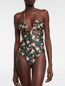 Σέξι μαγιό Γυναικεία μαγιό Halter Κοστούμια One Piece Κοστούμια 2023 Εκτύπωση Beachwear Bandage Brazilian Swimsuit