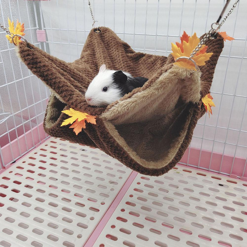 Dvoslojna topla odvojiva vreća za spavanje s kukama za kućne ljubimce, viseća mreža za spavanje, tunel