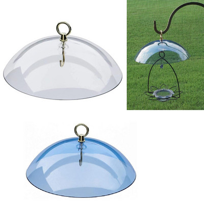 Squirrel Guard for Bird Feeder Clear Protective Weather Dome Mealworm Feeder Baffle Rain cover for Hummingbird Bluebird Birds