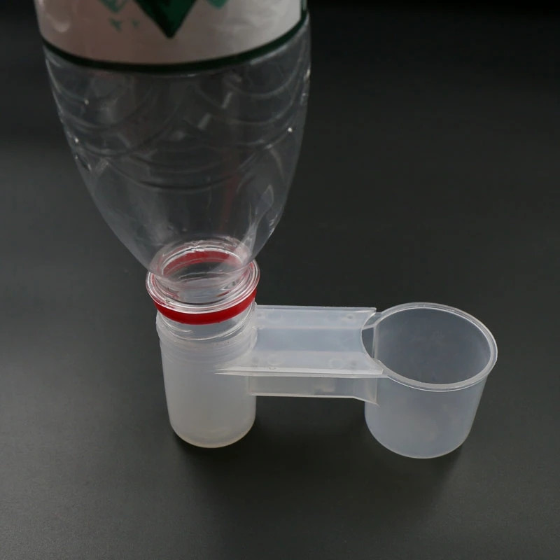 10 τμχ Φορητό πλαστικό διαφανές ποτήρι ποτήρι Aviary Cage Bottle Bird Feeder Poultry Pigeon Feeder Watererer Accessories