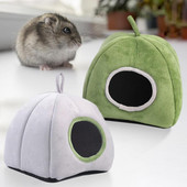 Κρησφύγετο χάμστερ Ζεστό νάνο Χάμστερ Σπίτι Λούτρινη Φωλιά Σπίτι Μικρό Ζώο σε Σπήλαιο Κλινοσκεπάσματα για σκίουρος κουνάβι χάμστερ που παίζει κοιμάται