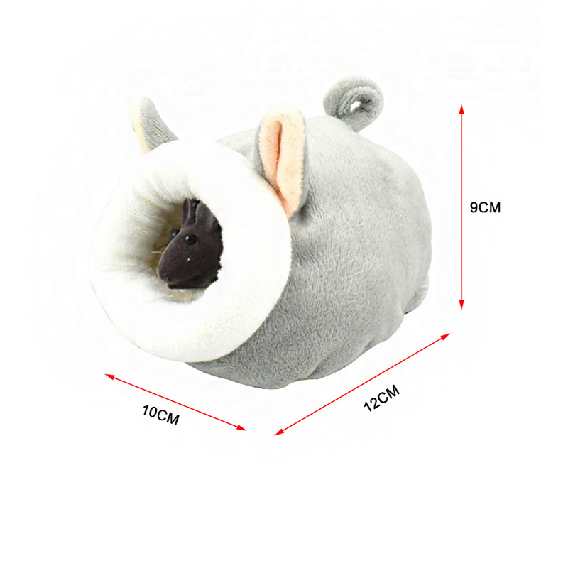 Minkštas pliušinis žiemos šiltas mielas žiurkėno medvilninis namas mažų gyvūnų lizdas miegamoji lova Laikyti šiltą lizdą