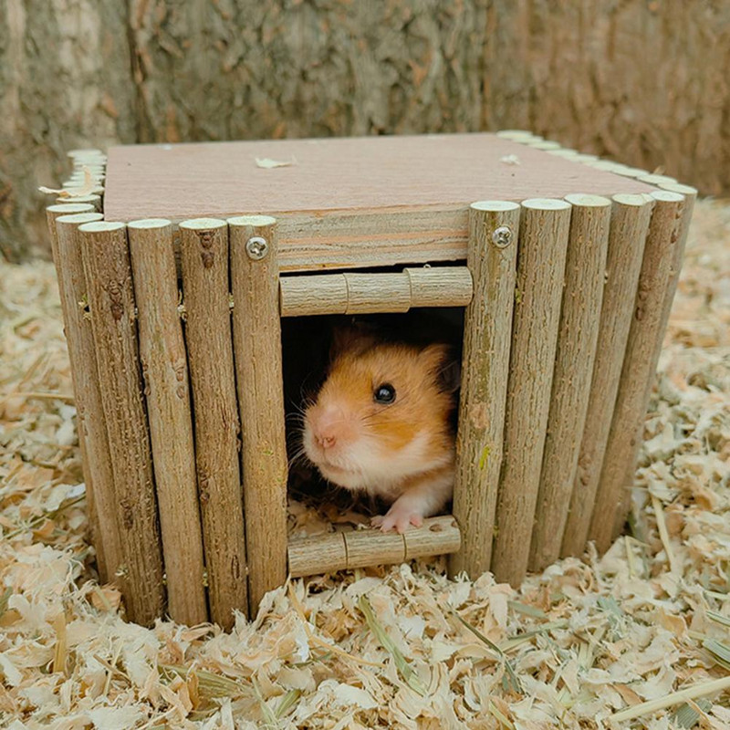 Elegantna kućica za hrčke Ukrasno gnijezdo za hrčke Ne ostavlja dlačice Lako se čisti Kućni ljubimci Štakori se penju na kolibu za igru