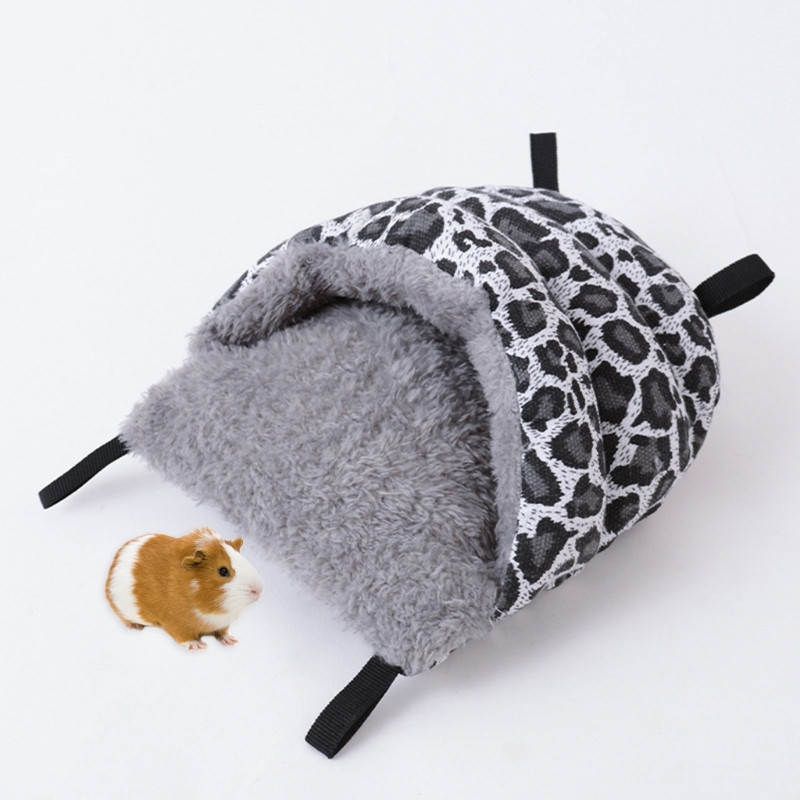 „Hamster House“ miela hamako lova žiemai, šilta pliušinis lizdas, mažo augintinio slėptuvė