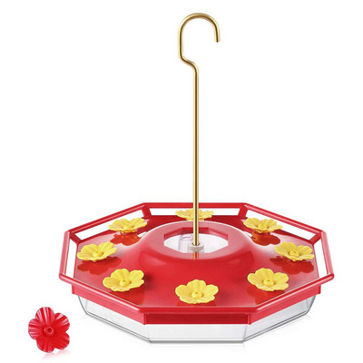 Nova viseća šesterokutna hranilica za kolibri s kukom Jedinstveni sustav punjenja Stanice za hranjenje Pojilica za kolibri Hranilica za ptice Vrt