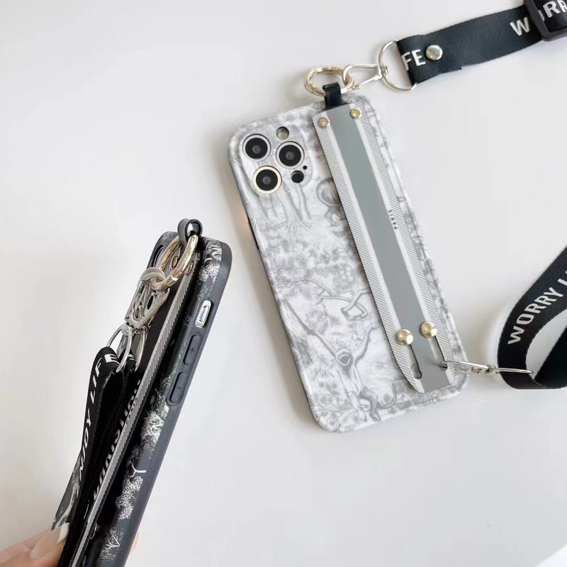 Lagana i elegantna telefonska torbica s narukvicom za Iphone13 14 Pro Max Ulična modna ženska školjka za telefon za Iphone11 Xsmax