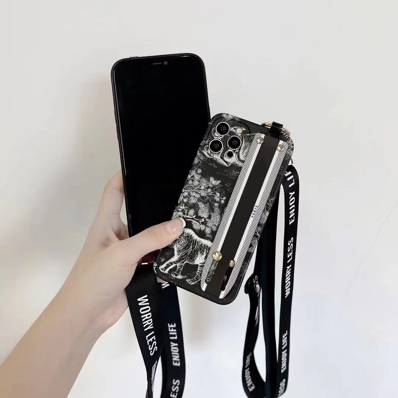 Lagana i elegantna telefonska torbica s narukvicom za Iphone13 14 Pro Max Ulična modna ženska školjka za telefon za Iphone11 Xsmax