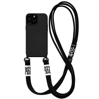 Μαλακή θήκη τηλεφώνου Crossbody Lanyard για iPhone 13 Mini 12 11 Pro Max 14 Pro XS XR X 8 7 Plus SE3 Korea Strap κάλυμμα σιλικόνης