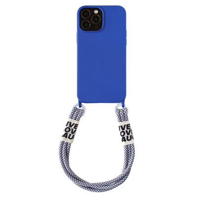 Μαλακή θήκη τηλεφώνου Crossbody Lanyard για iPhone 13 Mini 12 11 Pro Max 14 Pro XS XR X 8 7 Plus SE3 Korea Strap κάλυμμα σιλικόνης