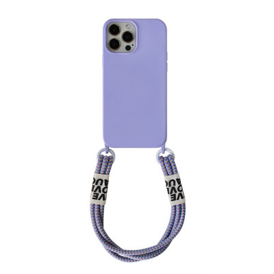 Μαλακή θήκη τηλεφώνου Crossbody Lanyard για iPhone 13 Mini 12 11 Pro Max 14 Pro XS XR X 8 7 Plus SE3 Korea Strap κάλυμμα σιλικόνης