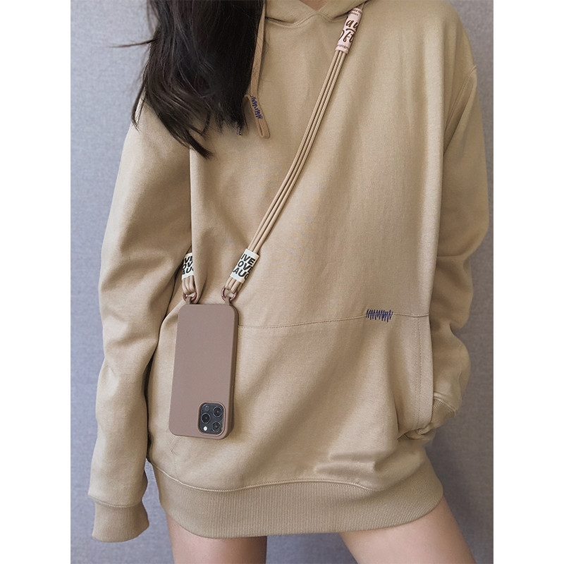 Μαλακή θήκη τηλεφώνου Crossbody Lanyard για iPhone 13 Mini 12 11 Pro Max 14 Pro XS XR X 8 7 Plus SE3 Korea Strap κάλυμμα σιλικόνης