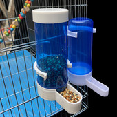 Műanyag Pet Bird automata itató etető víz kék madáretető Madárketrec Papagáj etető eszköz Automata etetőtál és itató