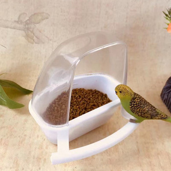 Bird Cage Feeder Parrot Birds Water Hanging Bowl Bowl Κλουβί για κατοικίδια Πλαστικό δοχείο τροφίμων Προμήθειες πουλιών Αξεσουάρ кормушка для птиц