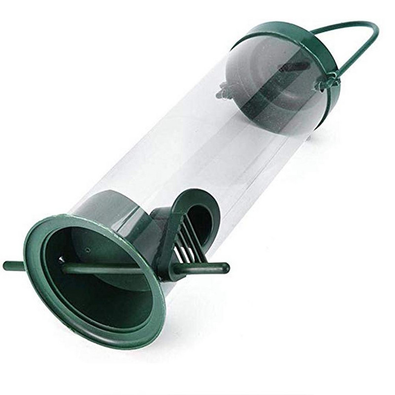 Paukščių lesyklėlė pakabinamas maisto dalytuvas Papūgos maisto dėžutė lauko balkono gyvūnams automatinis šėrimo kojoms konteineris paukščių reikmenys