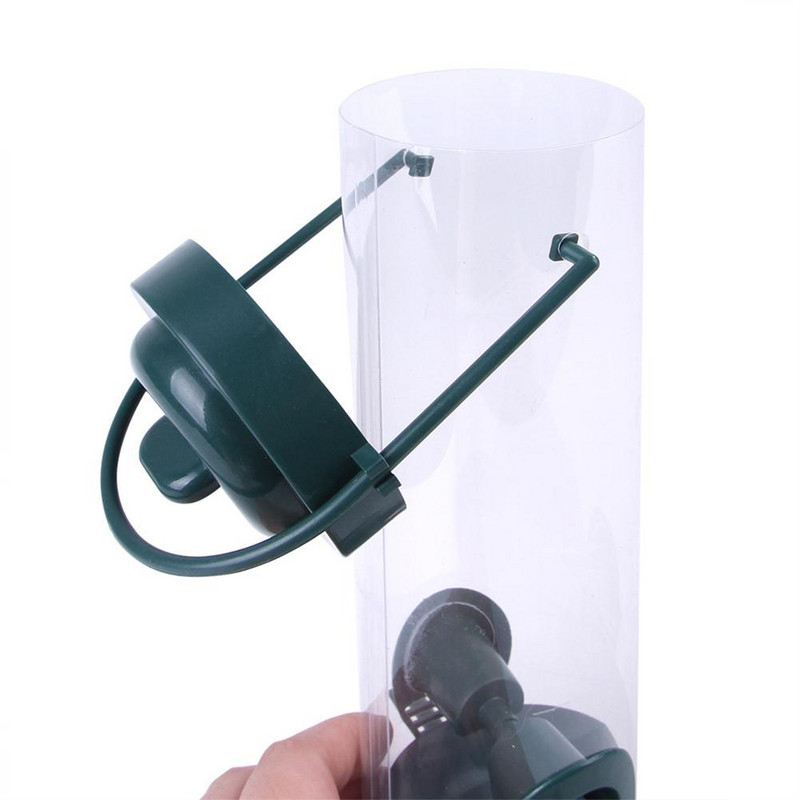 Paukščių lesyklėlė pakabinamas maisto dalytuvas Papūgos maisto dėžutė lauko balkono gyvūnams automatinis šėrimo kojoms konteineris paukščių reikmenys