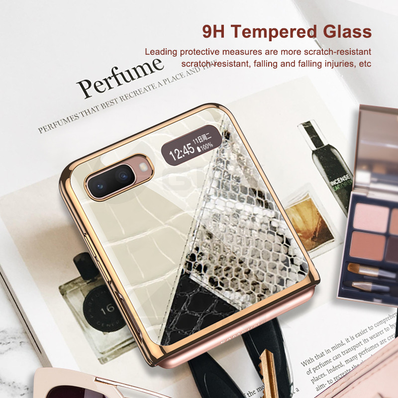 GKK tekstūros odinis atverčiamas dėklas, skirtas Samsung Galaxy Z Flip, atsparus smūgiams, viskas įtrauktas apsauginis dangtelis, skirtas Samsung Galaxy Z Flip 5G