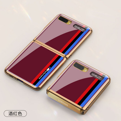 GKK Πολυτελής θήκη Edge για Samsung Galaxy Z Flip Fold 2 3 4 Κάλυμμα με μοτίβο από σκληρυμένο γυαλί Για Samsung Z Flip Fold 3 4 Coque