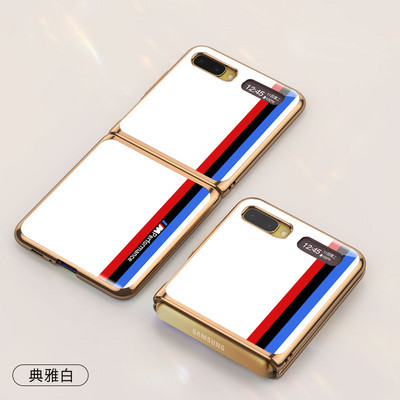 GKK Πολυτελής θήκη Edge για Samsung Galaxy Z Flip Fold 2 3 4 Κάλυμμα με μοτίβο από σκληρυμένο γυαλί Για Samsung Z Flip Fold 3 4 Coque