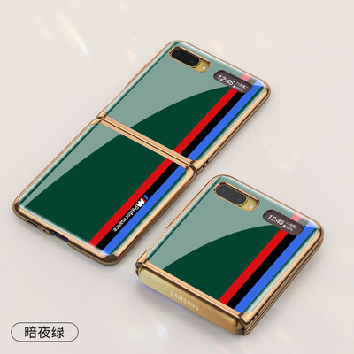 GKK Πολυτελής θήκη Edge για Samsung Galaxy Z Flip Fold 2 3 4 Κάλυμμα με μοτίβο από σκληρυμένο γυαλί Για Samsung Z Flip Fold 3 4 Coque