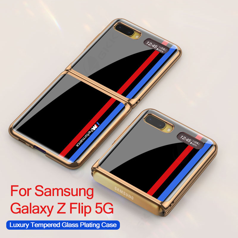 GKK Πολυτελής θήκη Edge για Samsung Galaxy Z Flip Fold 2 3 4 Κάλυμμα με μοτίβο από σκληρυμένο γυαλί Για Samsung Z Flip Fold 3 4 Coque