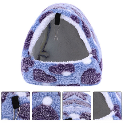 Κρεβάτι χάμστερ Αιώρα Σπίτι Γουινέα Κλουβί Κλινοσκεπάσματα Ζεστό νάνος που κρέμεται Άνετο αξεσουάρ για ύπνο Αρουραίος κατοικίδια Χειμερινός σκαντζόχοιρος δέρας