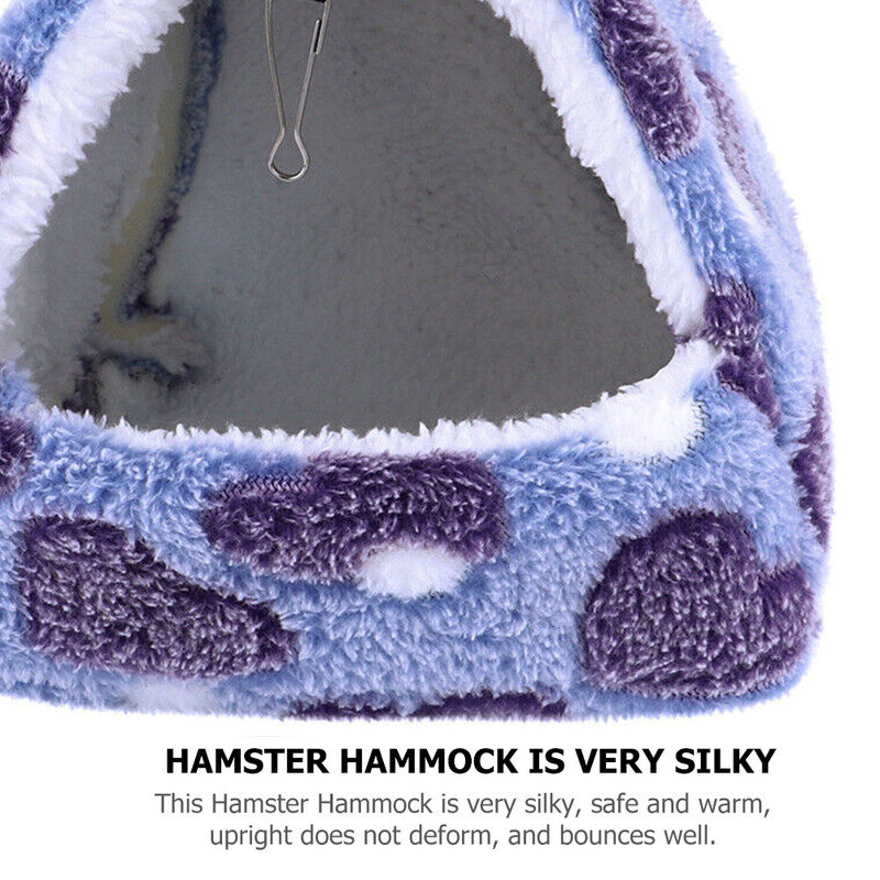 Κρεβάτι χάμστερ Αιώρα Σπίτι Γουινέα Κλουβί Κλινοσκεπάσματα Ζεστό νάνος που κρέμεται Άνετο αξεσουάρ για ύπνο Αρουραίος κατοικίδια Χειμερινός σκαντζόχοιρος δέρας