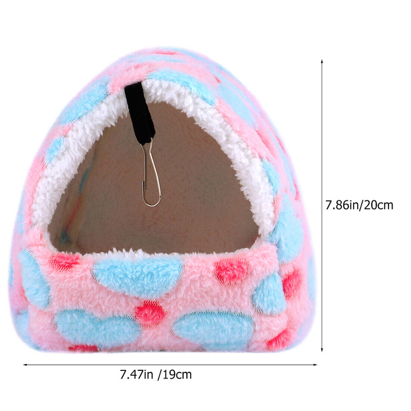 Κρεβάτι χάμστερ Αιώρα Σπίτι Γουινέα Κλουβί Κλινοσκεπάσματα Ζεστό νάνος που κρέμεται Άνετο αξεσουάρ για ύπνο Αρουραίος κατοικίδια Χειμερινός σκαντζόχοιρος δέρας