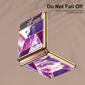 GKK grūdinto stiklo raštų dėklas, skirtas Samsung Galaxy Z Flip 3 4 prabangiam dengimui atsparus dangtelis, skirtas Samsung Z Fold 2 3 4 5G dėklui