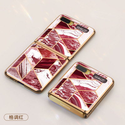 GKK grūdinto stiklo raštų dėklas, skirtas Samsung Galaxy Z Flip 3 4 prabangiam dengimui atsparus dangtelis, skirtas Samsung Z Fold 2 3 4 5G dėklui