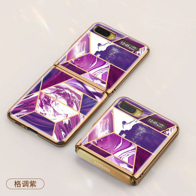GKK grūdinto stiklo raštų dėklas, skirtas Samsung Galaxy Z Flip 3 4 prabangiam dengimui atsparus dangtelis, skirtas Samsung Z Fold 2 3 4 5G dėklui