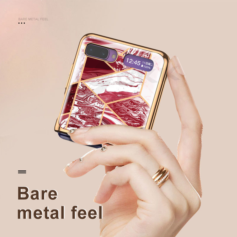 GKK grūdinto stiklo raštų dėklas, skirtas Samsung Galaxy Z Flip 3 4 prabangiam dengimui atsparus dangtelis, skirtas Samsung Z Fold 2 3 4 5G dėklui