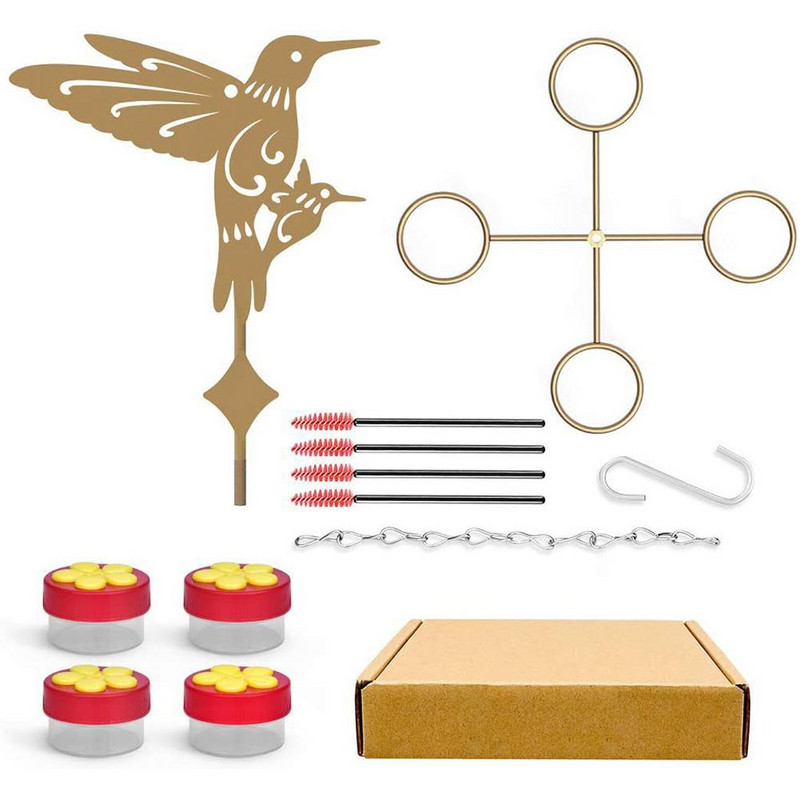 Υπαίθρια κρεμαστή τροφοδοσία κολιμπρί Σε σχήμα λουλουδιού Συσκευές τροφοδοσίας πουλιών Διακόσμηση αυλής κήπου