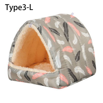 4Color S/M/L Aranyos kisállat alvóágy Hörcsögház Mini Kisállat Nyúl Mókus Téli Meleg fészek Kényelmes tengerimalac fészek