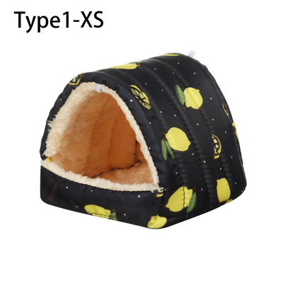 4Color S/M/L Aranyos kisállat alvóágy Hörcsögház Mini Kisállat Nyúl Mókus Téli Meleg fészek Kényelmes tengerimalac fészek