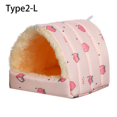 4Color S/M/L Aranyos kisállat alvóágy Hörcsögház Mini Kisállat Nyúl Mókus Téli Meleg fészek Kényelmes tengerimalac fészek