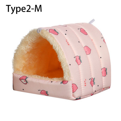 4Color S/M/L Aranyos kisállat alvóágy Hörcsögház Mini Kisállat Nyúl Mókus Téli Meleg fészek Kényelmes tengerimalac fészek