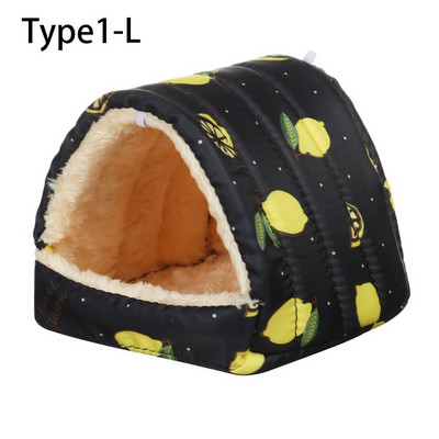 4Color S/M/L Aranyos kisállat alvóágy Hörcsögház Mini Kisállat Nyúl Mókus Téli Meleg fészek Kényelmes tengerimalac fészek