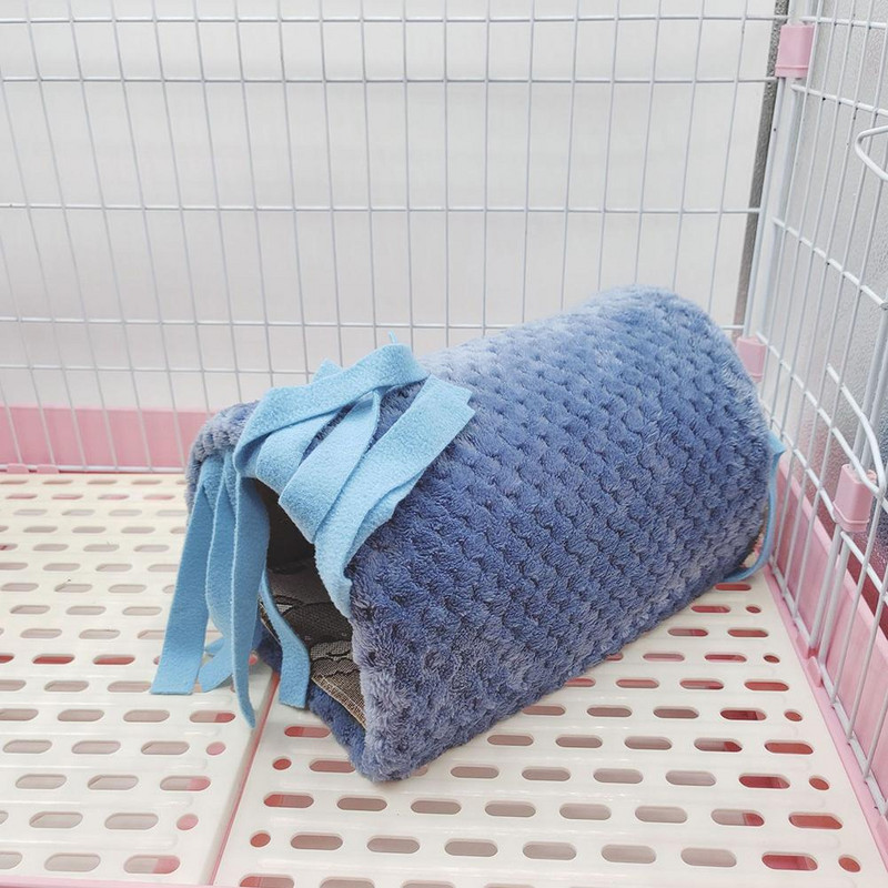 Multifunkčný tunelový hniezdo s strapcami pre malé zvieratá, úkryt pre škrečka, morča, králika