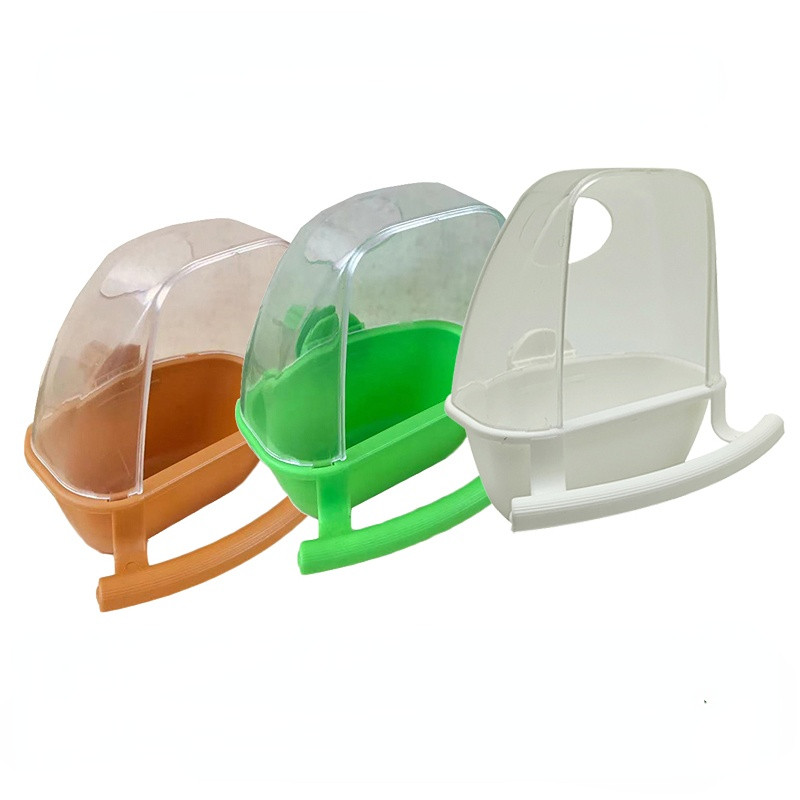 1db Madárketrec etető Papagáj madarak vízi akasztótál papagáj etető doboz kisállatketrec műanyag élelmiszer konténer madarak kellékek