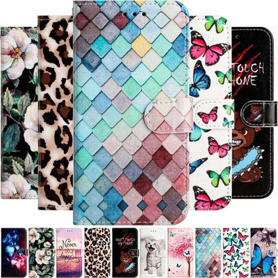 Cute Protect Phone Case For Apple iPhone 14 13 Mini 11 12 Pro Max 6 6s 7 8 Plus SE 2020 Coque Card Slots Wallet Flip Cover D01E