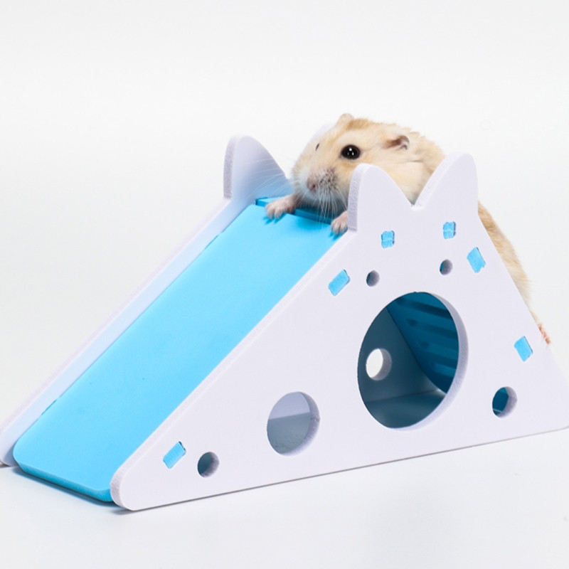 Cușcă minunată pentru casă pentru șobolani, scară de hamster din lemn, jucărie pentru animale de companie, ascunziș pentru iepuri