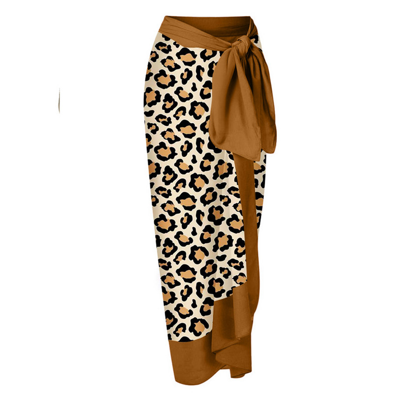 Divatos Leopard Colorblock mintás fürdőruha szett, egyrészes, mikro monokini szexi női fedővel Nyári strand, tömör push up