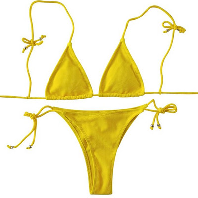 2022 Rebrasti Micro Tiny bikini ženski kupaći kostim Bandage String Ženski kupaći kostim Dvodijelni bikini set Brazilski kupaći kostim Swim