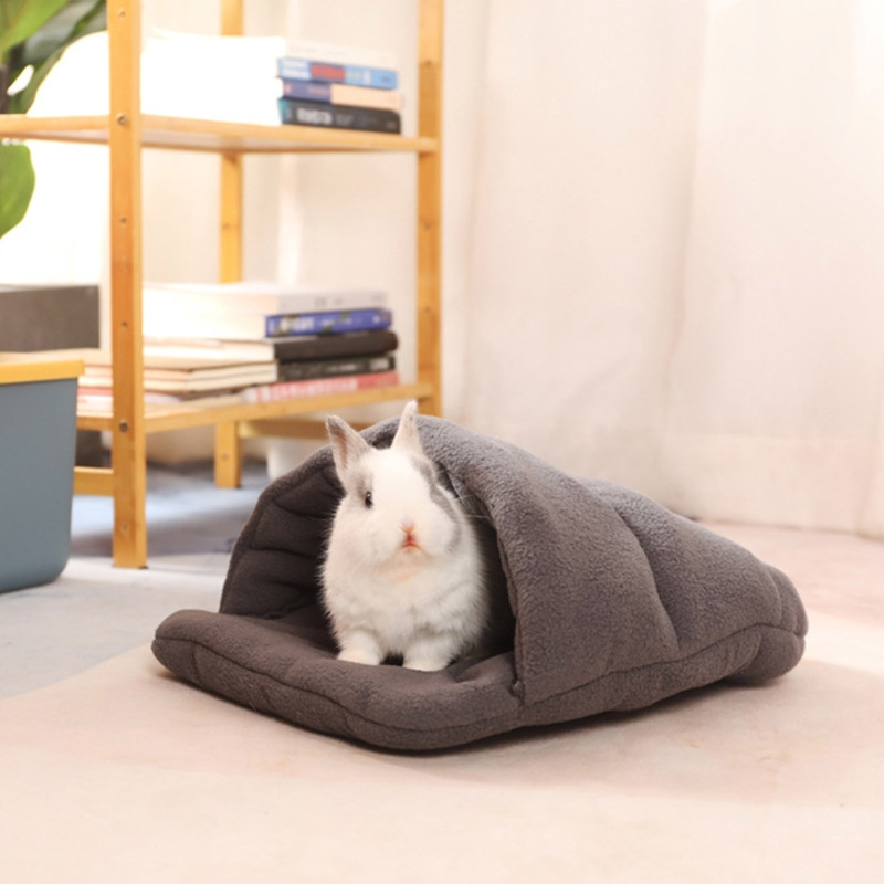 Krevet za zamorca Topla kućica za zeca Plišani kreveti Skrovište Kavez Dodaci za patuljastog zeca Hrčka Tvor Slatki kućni dekor