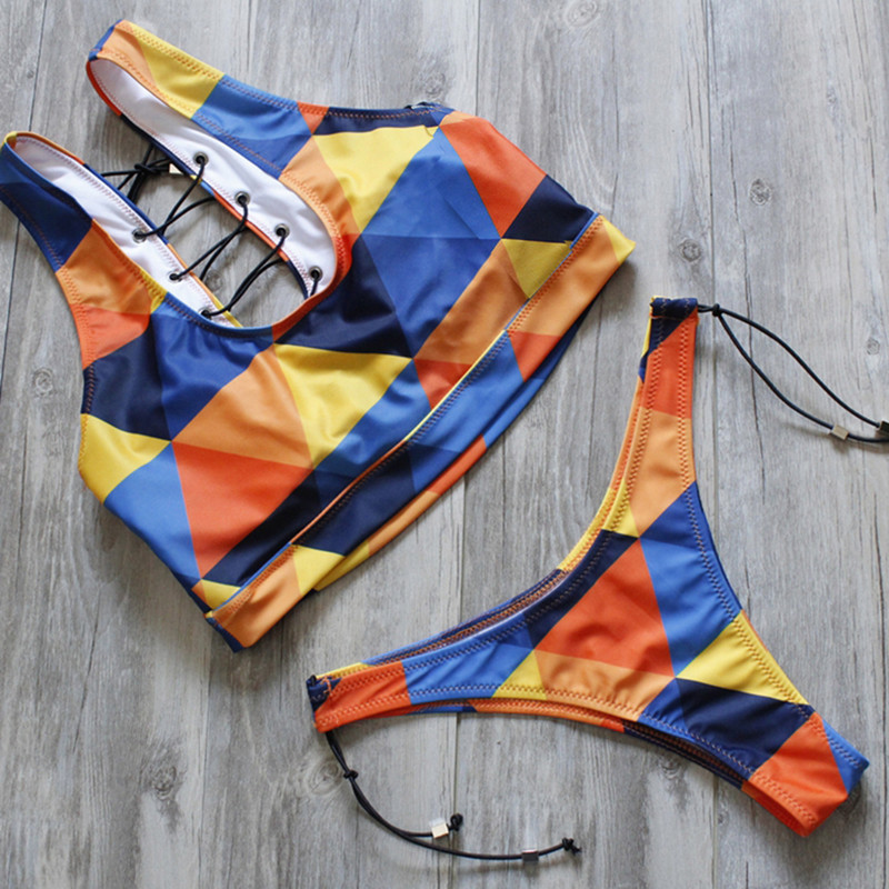 2020. Seksi bikini u tangama s afričkim printom Ženski kupaći kostimi Push Up bikini set od dva dijela Ženski kupaći kostim Biquini Bandage Bandage